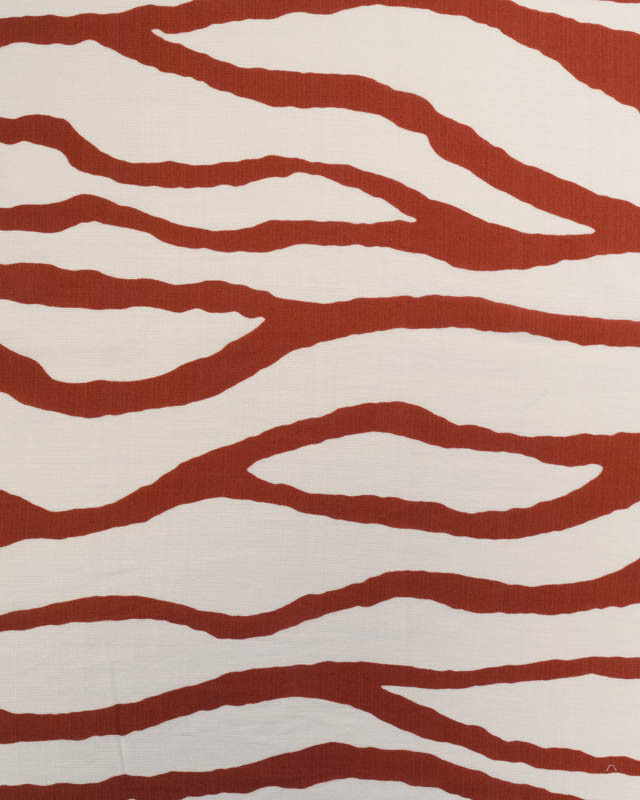 Tissu Viscose Texturée Nairobi Terracotta - Mercerine