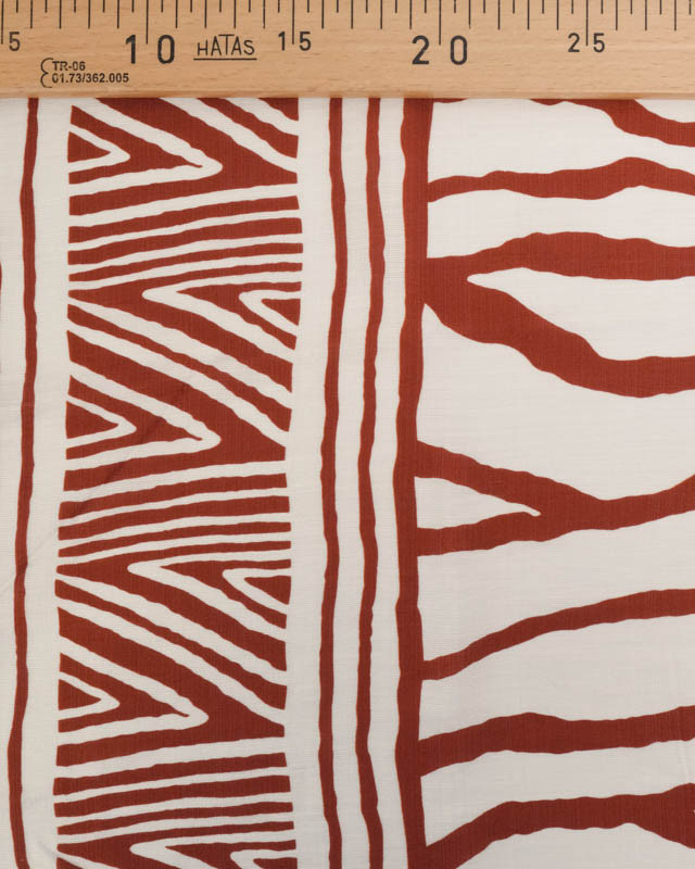 Tissu Viscose Texturée Nairobi Terracotta - Mercerine