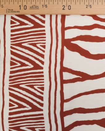 Tissu Viscose Texturée Nairobi Terracotta - Mercerine