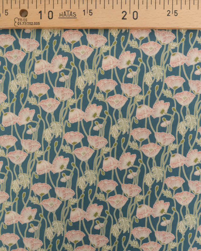 Liberty Fabrics@ Tana Lawn - Decades In Bloom Erito Poppy A - Mercerine