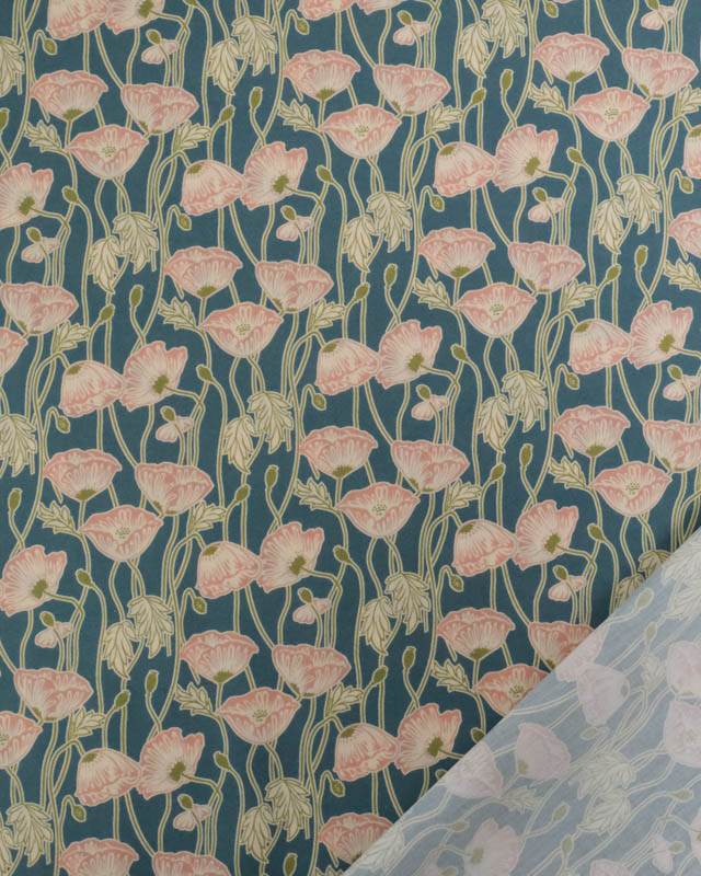 Liberty Fabrics@ Tana Lawn - Decades In Bloom Erito Poppy A - Mercerine