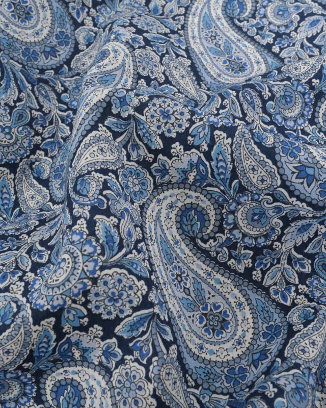 Tissu Liberty Fabrics@ Tana Lawn - Lee Manor Bleu - Mercerine