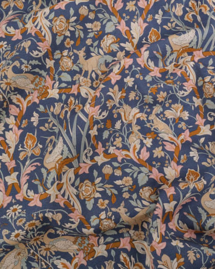 Tissu Liberty Fabrics@ Tana Lawn - Joan A Bleu - Mercerine