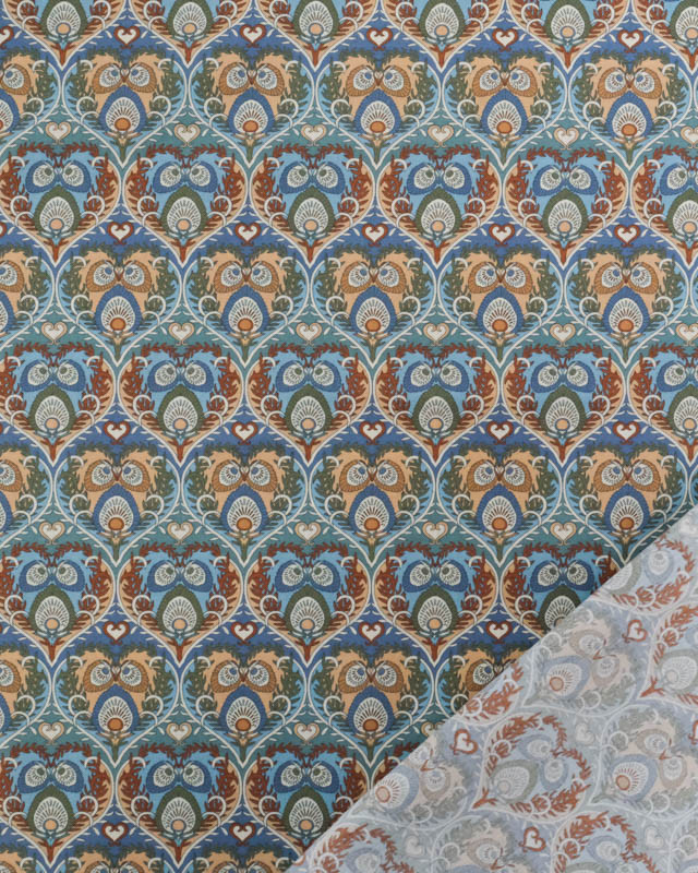 Liberty Fabrics@ Tana Lawn - Decades In Bloom Plume Hearts A - Mercerine