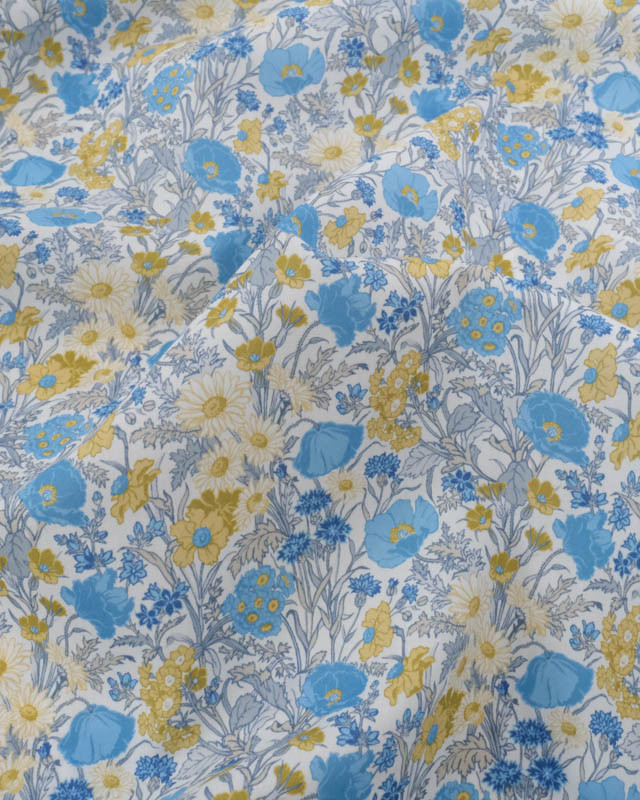 Tissu Liberty Fabrics@ Tana Lawn - Florence May Bleu - Mercerine