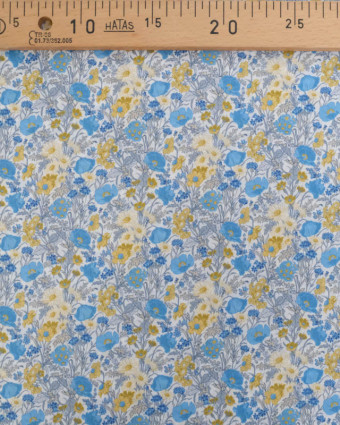 Tissu Liberty Fabrics@ Tana Lawn - Florence May Bleu - Mercerine