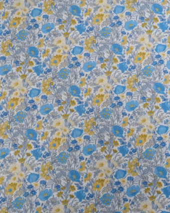 Tissu Liberty Fabrics@ Tana Lawn - Florence May Bleu - Mercerine
