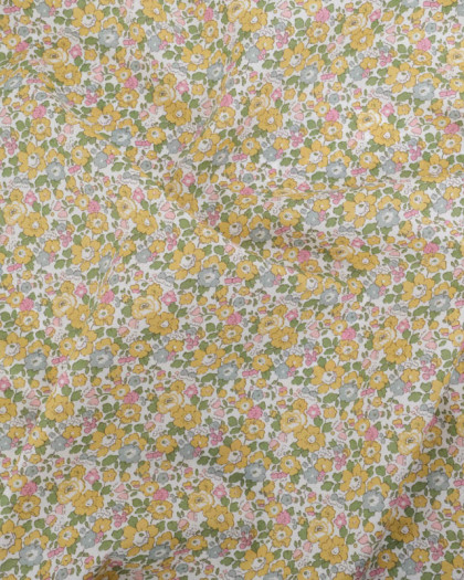 Tissu Liberty Fabrics@ Tana Lawn - Betsy Ann Jaune - Mercerine