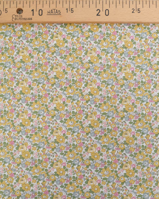 Tissu Liberty Fabrics@ Tana Lawn - Betsy Ann Jaune - Mercerine