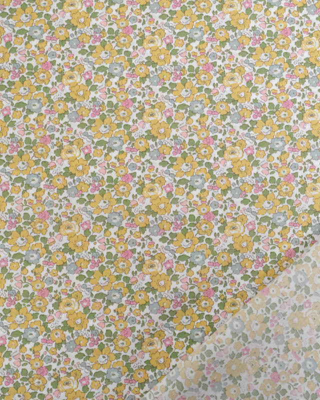 Tissu Liberty Fabrics@ Tana Lawn - Betsy Ann Jaune - Mercerine