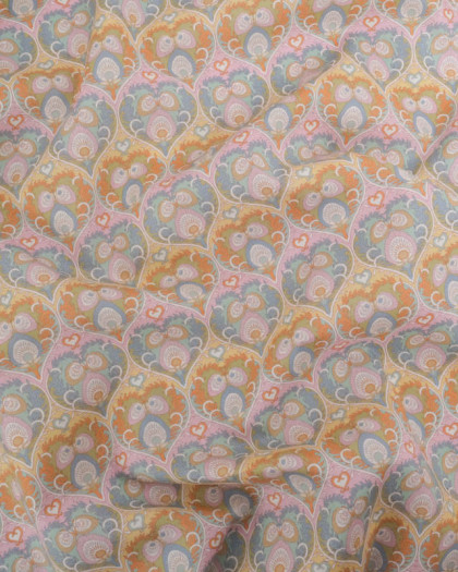 Liberty Fabrics@ Tana Lawn - Decades In Bloom Plume Hearts D - Mercerine