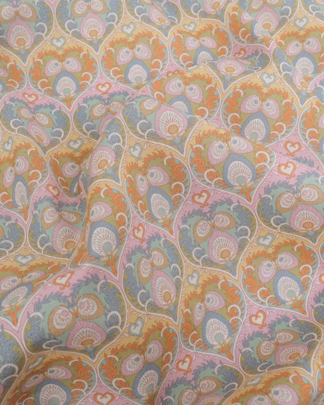 Liberty Fabrics@ Tana Lawn - Decades In Bloom Plume Hearts D - Mercerine