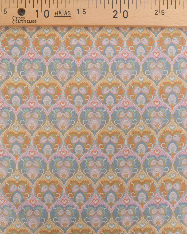 Liberty Fabrics@ Tana Lawn - Decades In Bloom Plume Hearts D - Mercerine