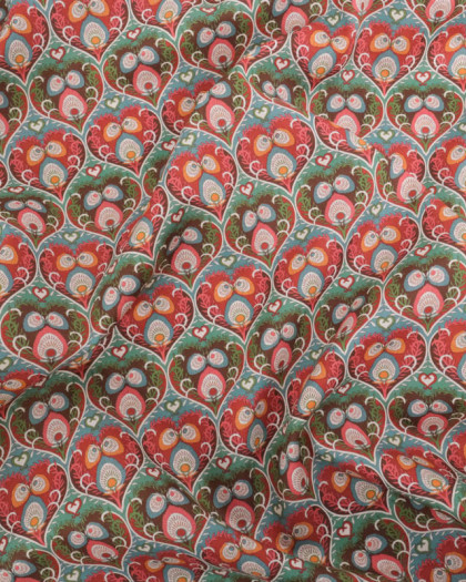 Liberty Fabrics@ Tana Lawn - Decades In Bloom Plume Hearts C - Mercerine