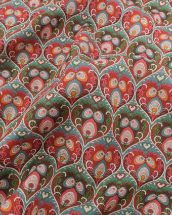 Liberty Fabrics@ Tana Lawn - Decades In Bloom Plume Hearts C - Mercerine