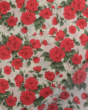 Tissu Liberty Fabrics@ Tana Lawn - Carline Rose Rouge - Mercerine