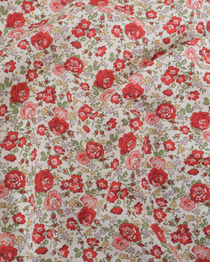 Tissu Liberty Fabrics@ Tana Lawn - Felicite Rouge - Mercerine