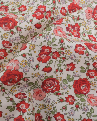Tissu Liberty Fabrics@ Tana Lawn - Felicite Rouge - Mercerine