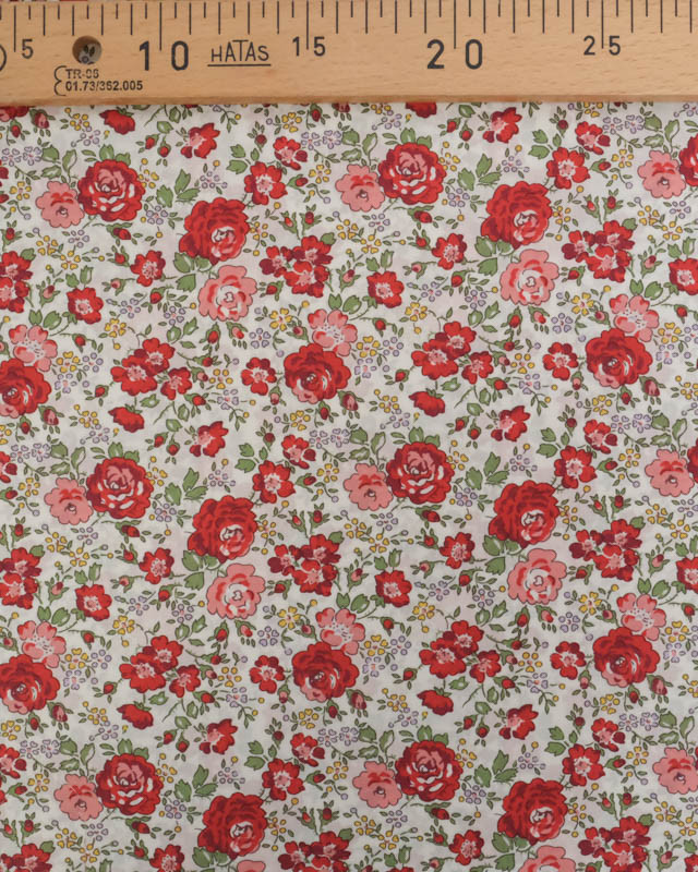 Tissu Liberty Fabrics@ Tana Lawn - Felicite Rouge - Mercerine