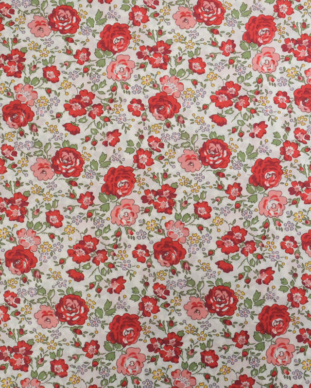 Tissu Liberty Fabrics@ Tana Lawn - Felicite Rouge - Mercerine