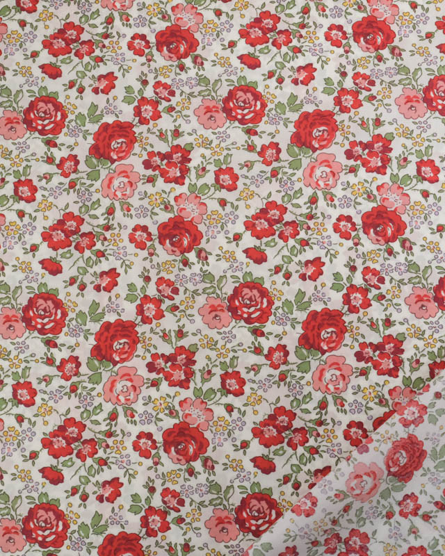 Tissu Liberty Fabrics@ Tana Lawn - Felicite Rouge - Mercerine