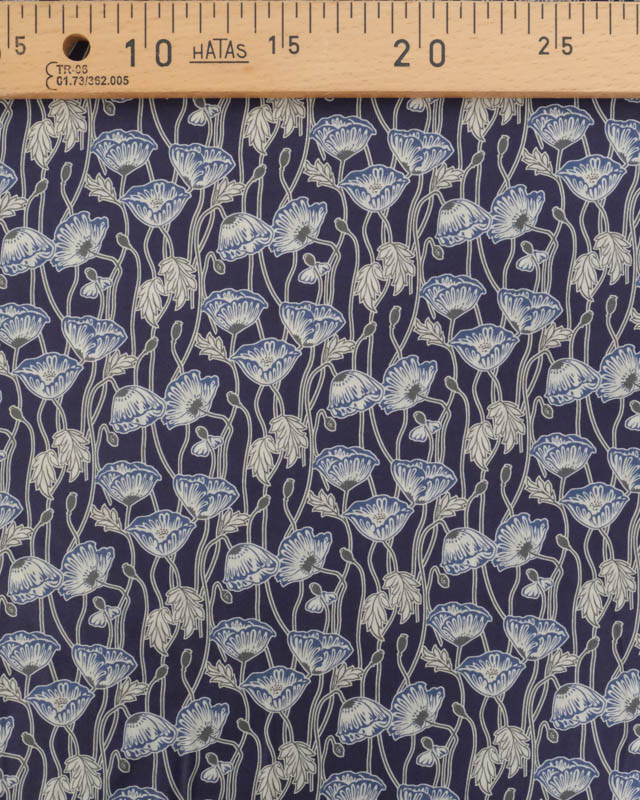 Liberty Fabrics@ Tana Lawn - Decades In Bloom Erito Poppy B - Mercerine