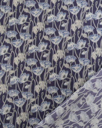 Liberty Fabrics@ Tana Lawn - Decades In Bloom Erito Poppy B - Mercerine