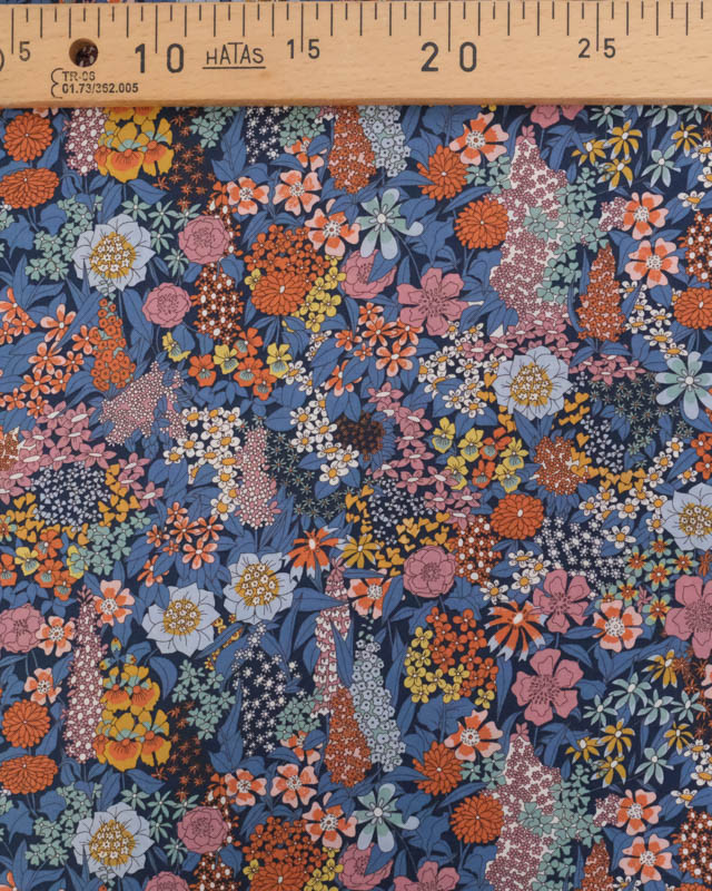 Tissu Liberty Fabrics@ Tana Lawn - Ciara Bleu - Mercerine