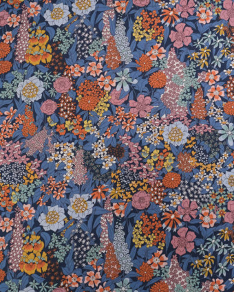 Tissu Liberty Fabrics@ Tana Lawn - Ciara Bleu - Mercerine