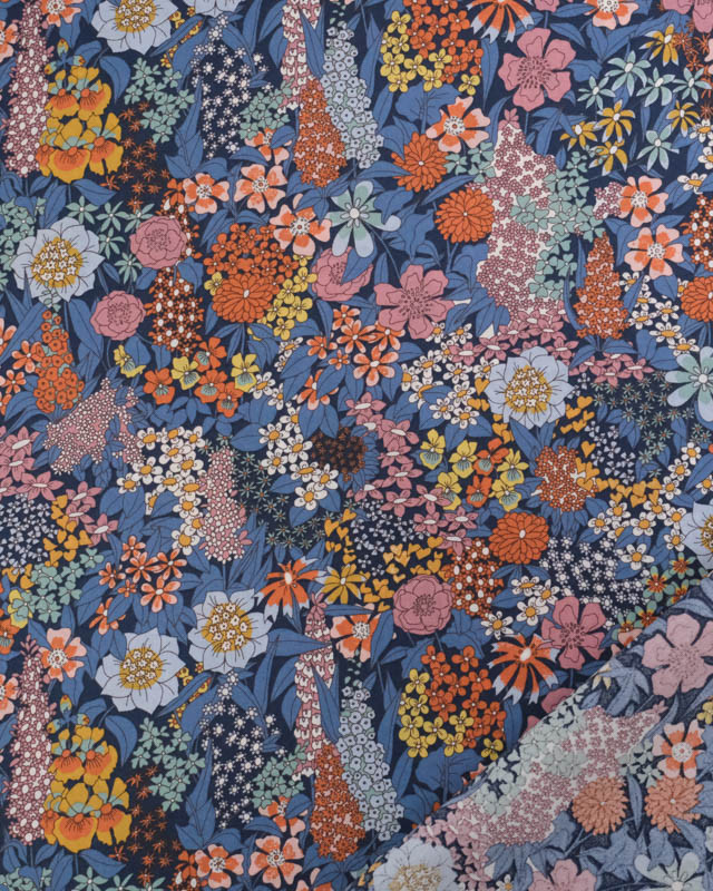 Tissu Liberty Fabrics@ Tana Lawn - Ciara Bleu - Mercerine