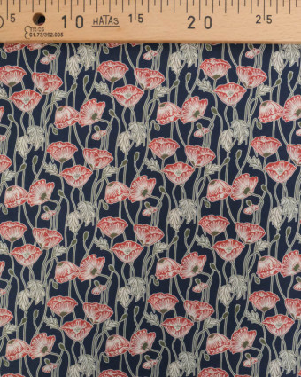 Liberty Fabrics@ Tana Lawn - Decades In Bloom Erito Poppy - Mercerine