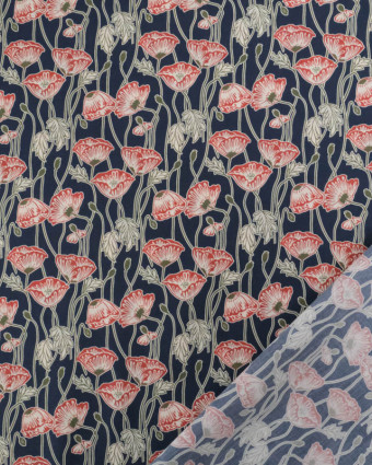 Liberty Fabrics@ Tana Lawn - Decades In Bloom Erito Poppy - Mercerine