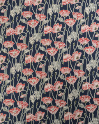 Liberty Fabrics@ Tana Lawn - Decades In Bloom Erito Poppy - Mercerine