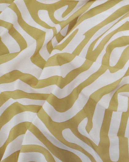 Popeline de Viscose Imprimée Ellie Vert - Mercerine