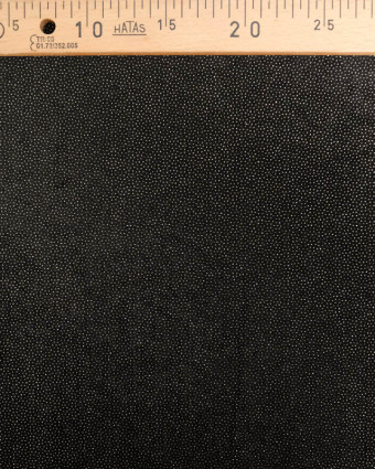 Tissu Velour Ras Stretch Noir Pailleté Or - Mercerine