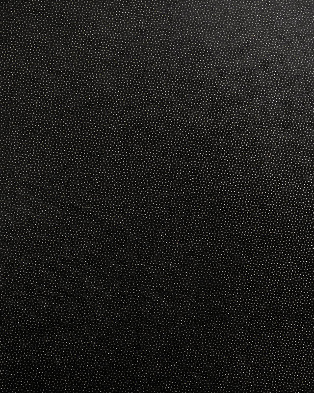 Tissu Velour Ras Stretch Noir Pailleté Or - Mercerine