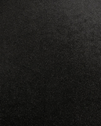 Tissu Velour Ras Stretch Noir Pailleté Or - Mercerine