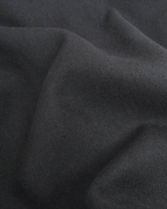 Tissu Manteau Noir - Mercerine