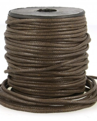 Lacet Simili Cuir Chocolat - 2 tailles - Mercerine
