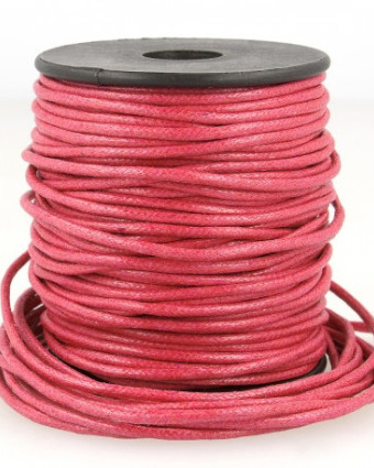 Lacet Simili Cuir Fushia - 2 tailles - Mercerine