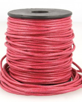 Lacet Simili Cuir Fuchsia - 2 tailles