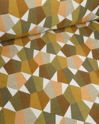 Tissu Jacquard Allover Mustang Gold - Mercerine