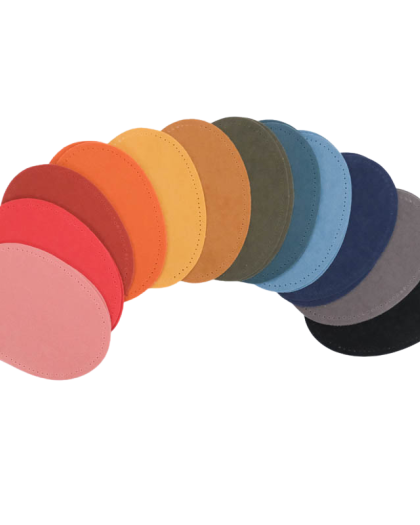 Coudières Thermocollantes Suédine Lot de 2  - 12 Coloris - Mercerine