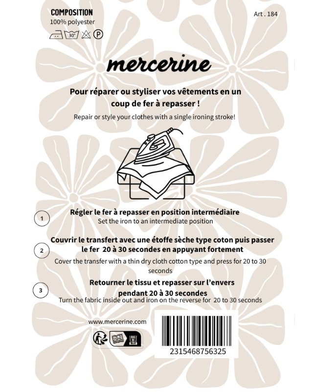 Coudières Thermocollantes Suédine Lot de 2  - 12 Coloris - Mercerine