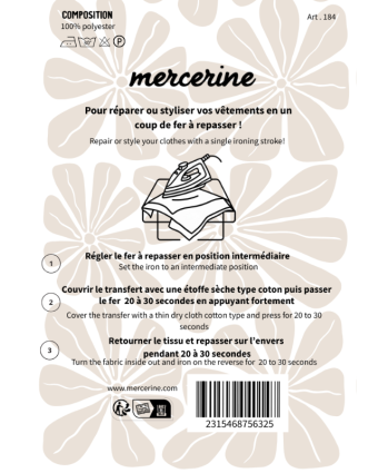 Coudières Thermocollantes Suédine Lot de 2  - 12 Coloris - Mercerine