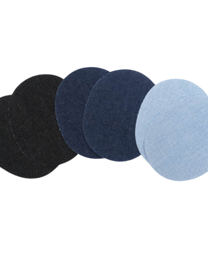 Coudières Thermocollantes Jean Lot de 2  - 3 Coloris - Mercerine