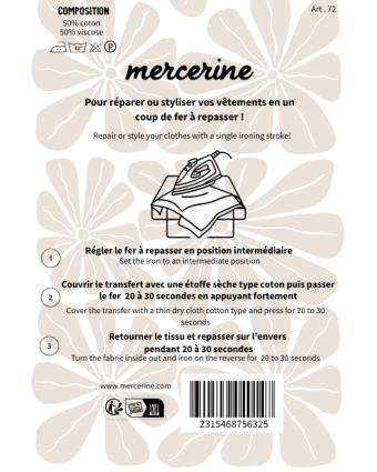 Coudières Thermocollantes Jean Lot de 2  - 3 Coloris - Mercerine