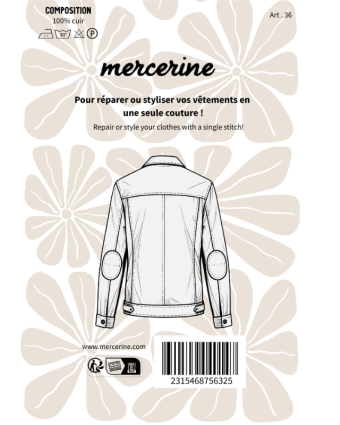 Coudières à Coudre Cuir Lot de 2  - 4 Coloris - Mercerine