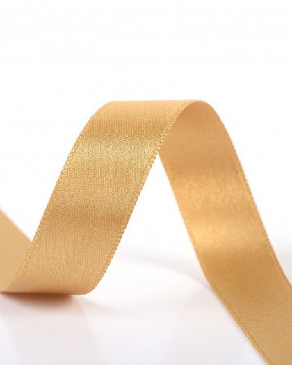 Ruban satin jaune orange - Mercerine