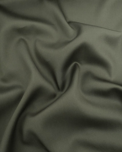 Satin De Coton Léger Army - Mercerine